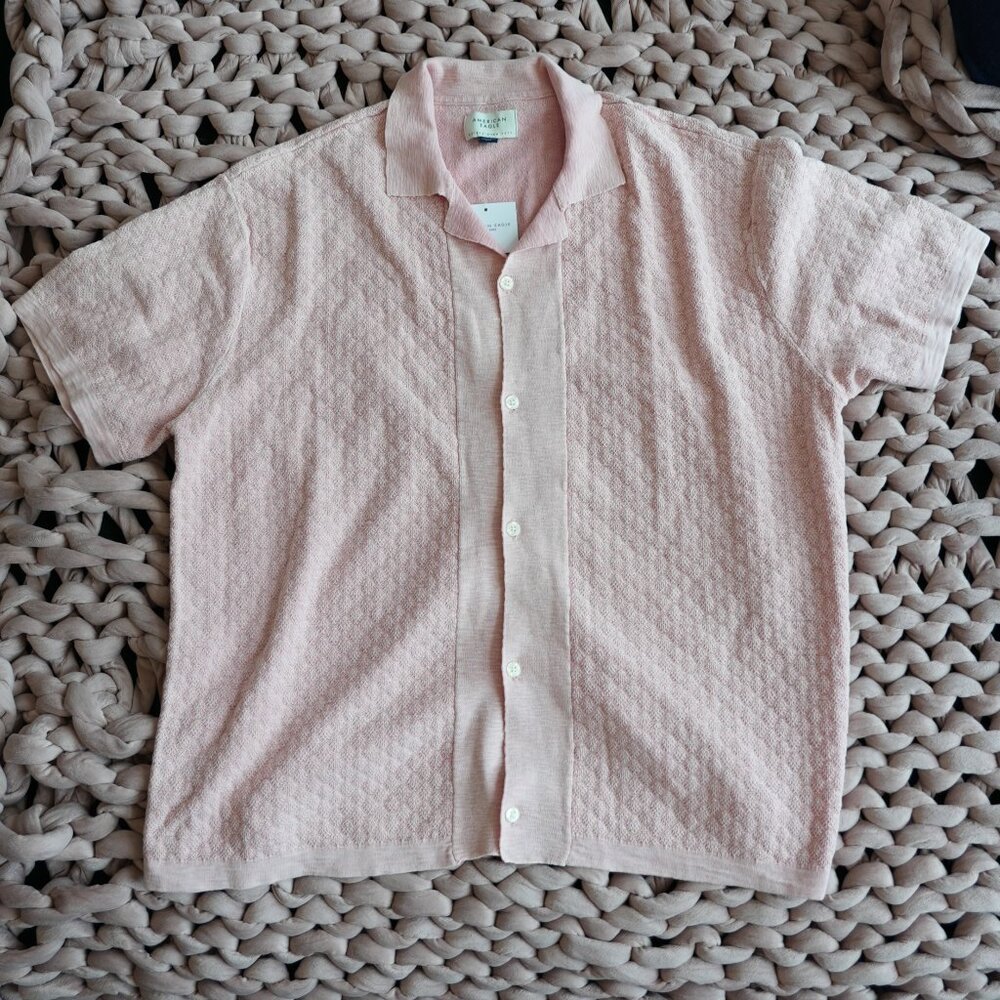 AE Short-Sleeve Sweater Polo